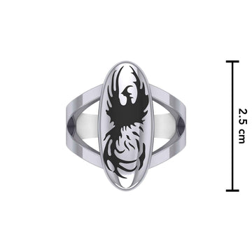 Take your inspiration from the legendary phoenix Silver Ring TR3583 - Jewelry